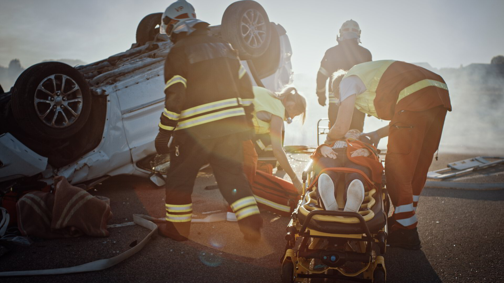 Collision damage on a vehicle requiring expert investigation